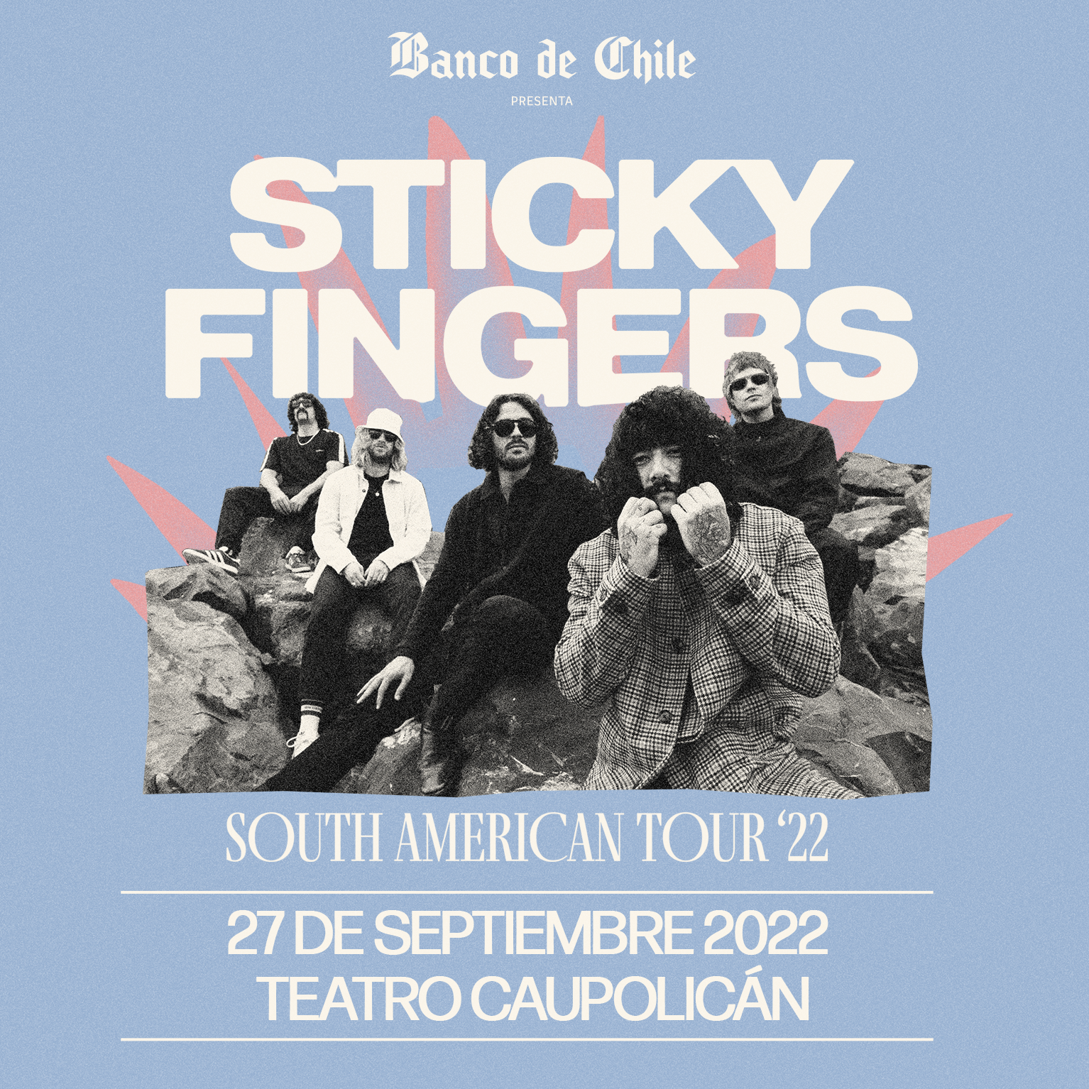 Sticky Fingers afina su retorno a Chile